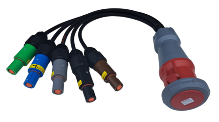 Powersure verloopkabel 125A naar 500A drain