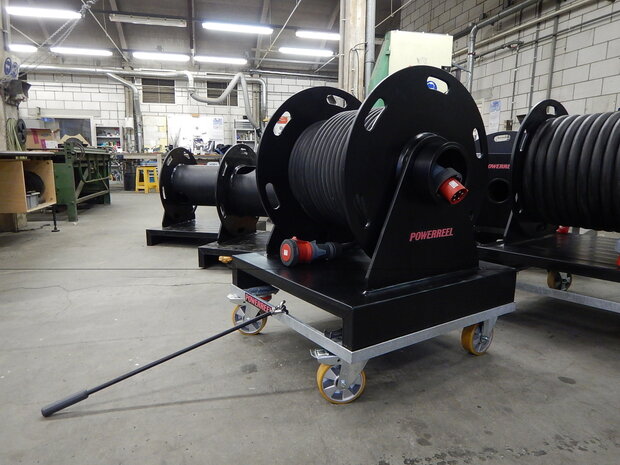 PR 55500 dolly met de PR 5000 kabelhaspel